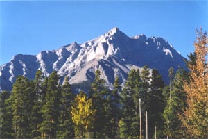 Photo of mountains in Southern Alberta.