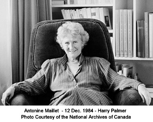Photo of Antonine Maillet courtesy of the National Archives of Canada